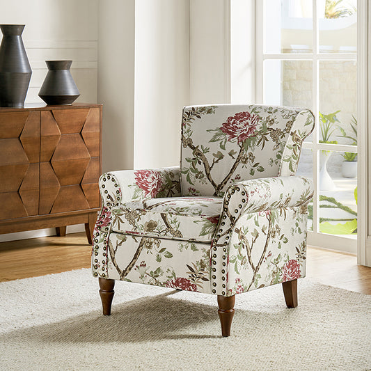 Artemisa Moderer Gepolsterter Sessel Mit Blumenmuster
