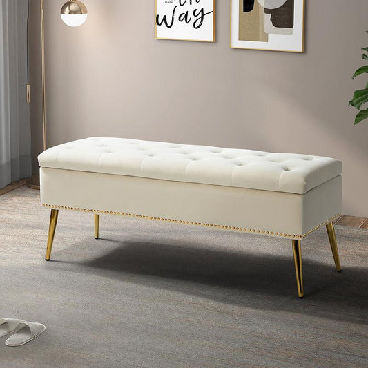 Lenore Upholstered Storage Bench - HULALA HOME