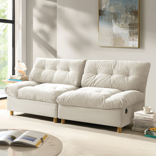 Loveseat with USB-C Ports, Storage & Tufted Design