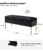 Egmund Upholstered Flip Top Storage Bench
