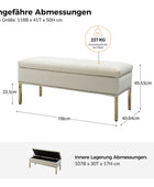 Egmund Upholstered Flip Top Storage Bench