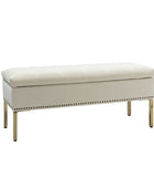 Egmund Upholstered Flip Top Storage Bench