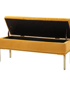 Egmund Upholstered Flip Top Storage Bench
