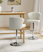 Troy Velvet Drehbarer Barhocker – Höhenverstellbar & Modernes Design