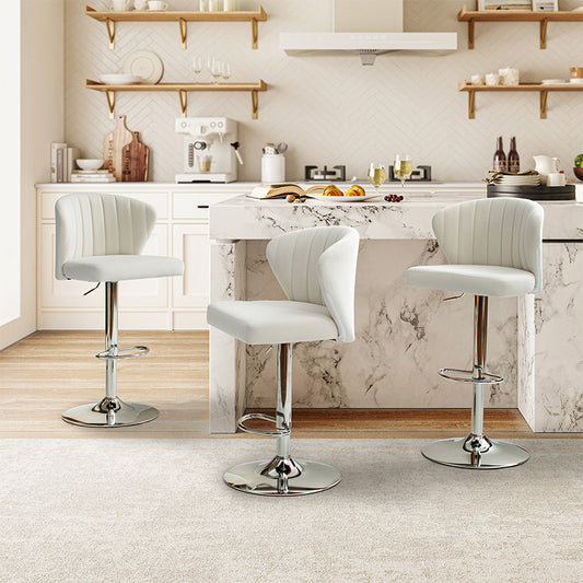 Troy Velvet Drehbarer Barhocker – Höhenverstellbar & Modernes Design