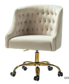 Penelope Velvet Tufted Office Chair - Hulala Home