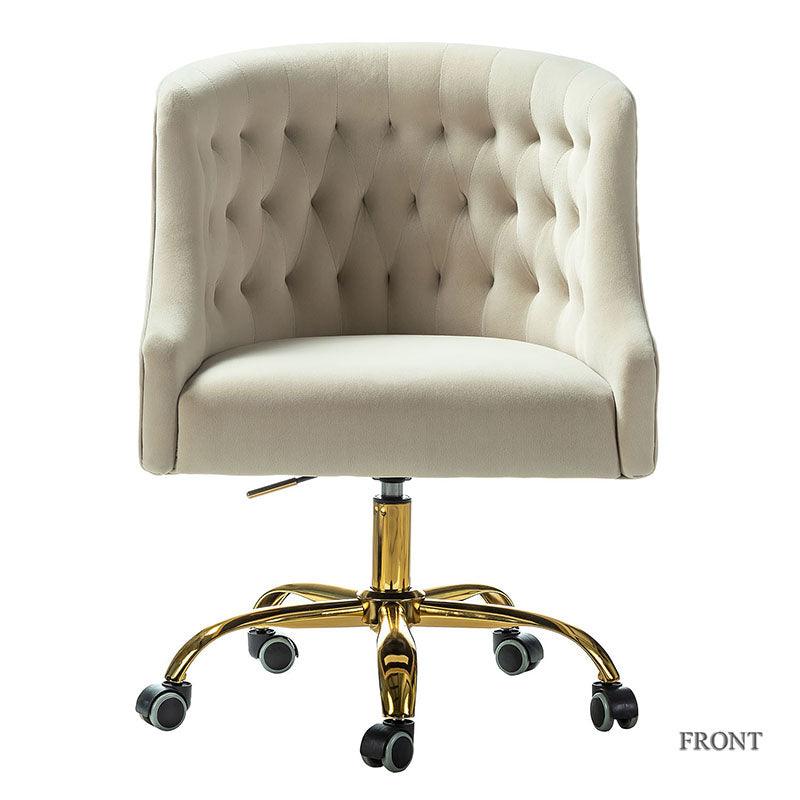 Penelope Velvet Tufted Office Chair - Hulala Home