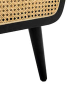 Elva Handgefertigter Rattansessel mit Massivholzrahmen