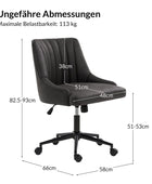 Sebastian Höhenverstellbarer & schlanker Komfort-Bürostuhl