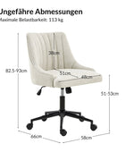 Sebastian Höhenverstellbarer & schlanker Komfort-Bürostuhl