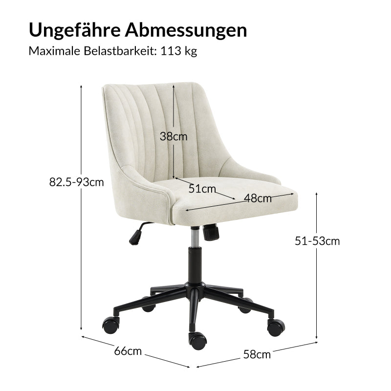 Sebastian Höhenverstellbarer & schlanker Komfort-Bürostuhl