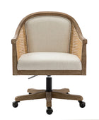 Audrey Rattan Task Chair - Drehbarer Sockel und geschwungene Sitzform
