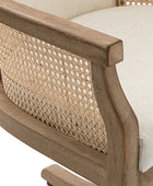 Audrey Rattan Task Chair - Drehbarer Sockel und geschwungene Sitzform