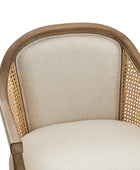 Audrey Rattan Task Chair - Drehbarer Sockel und geschwungene Sitzform