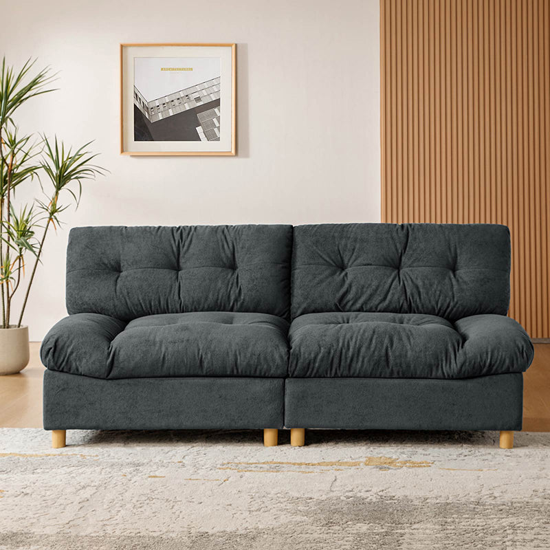Loveseat with USB-C Ports, Storage & Tufted Design