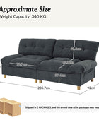 Hilario Loveseat with USB-C Ports, Storage & Tufted Design