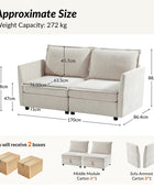Victoria Loveseat Sofa mit Stauraum