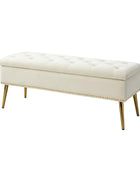 Lenore Upholstered Storage Bench - HULALA HOME