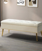 Lenore Upholstered Storage Bench - HULALA HOME