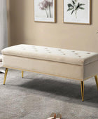 Lenore Upholstered Storage Bench - HULALA HOME