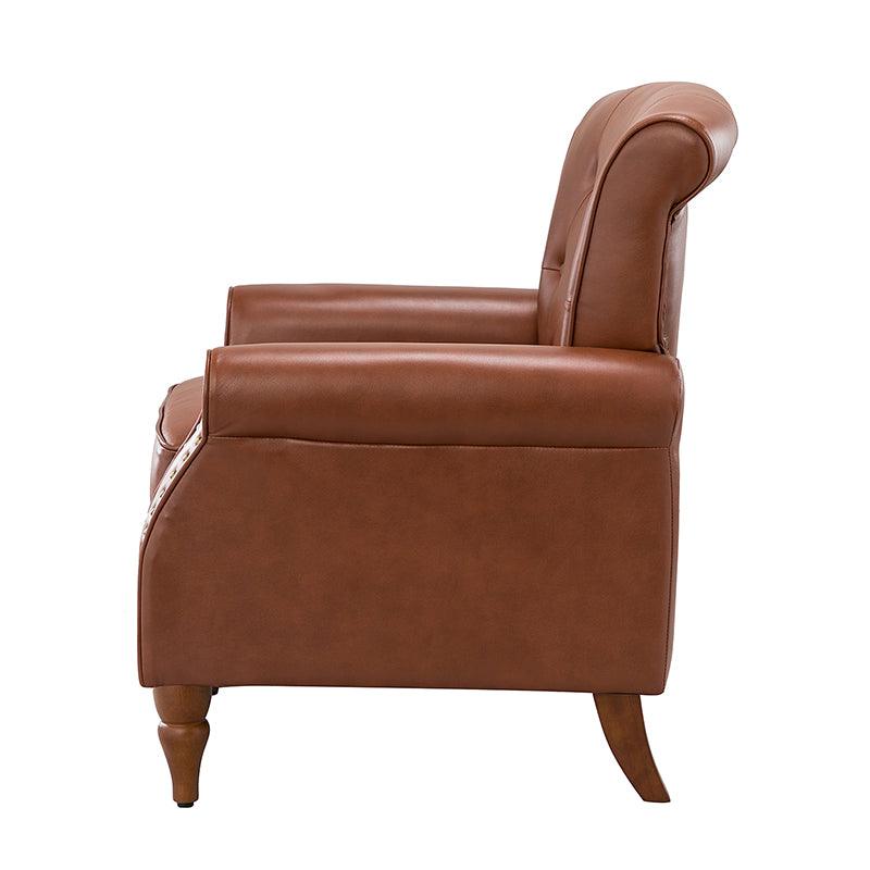 Deniz Vegan Leather Armchair - Hulala Home