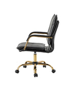 Michele Bürostuhl aus veganem Leder, höhenverstellbar und ergonomisch