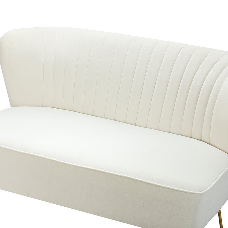 Ainhoa Velvet Loveseat with Hairpin Legs - Hulala Home