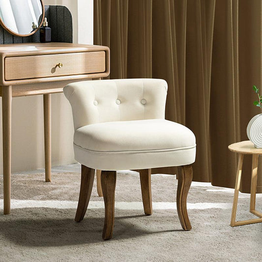 Moises Velvet Vanity Stool - HULALA HOME